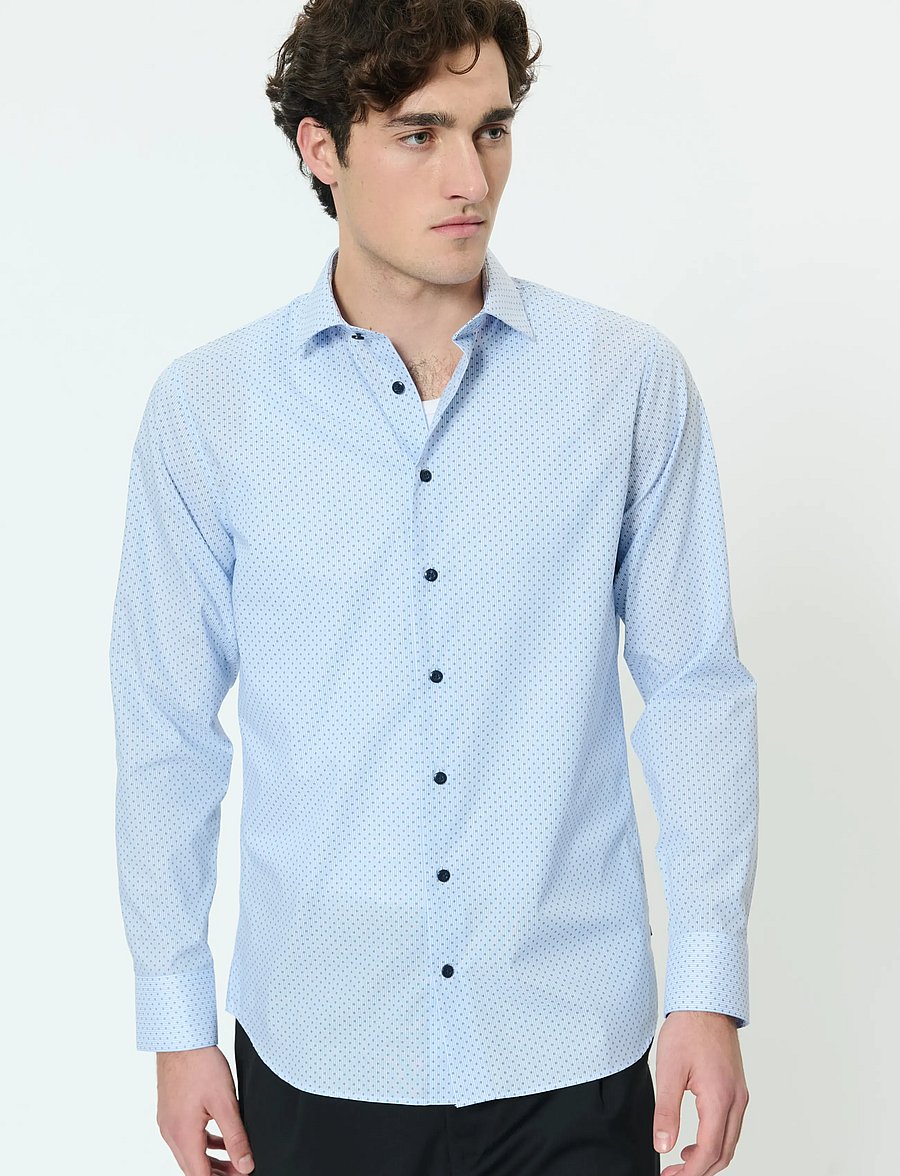 Matinique - MAmarc N - pattern shirts - chambray blue - 5