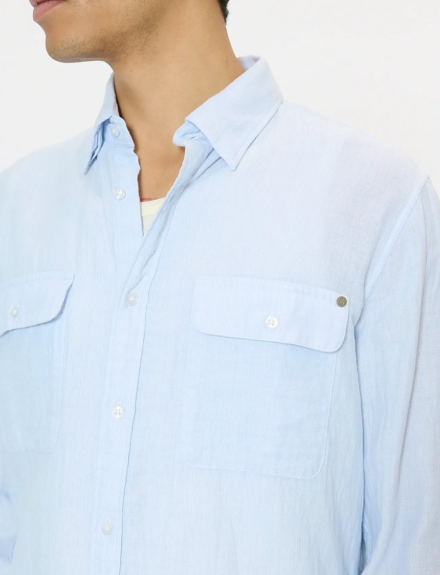 Matinique - MAchristaldo P Heritage - leinenhemden - chambray blue - 5