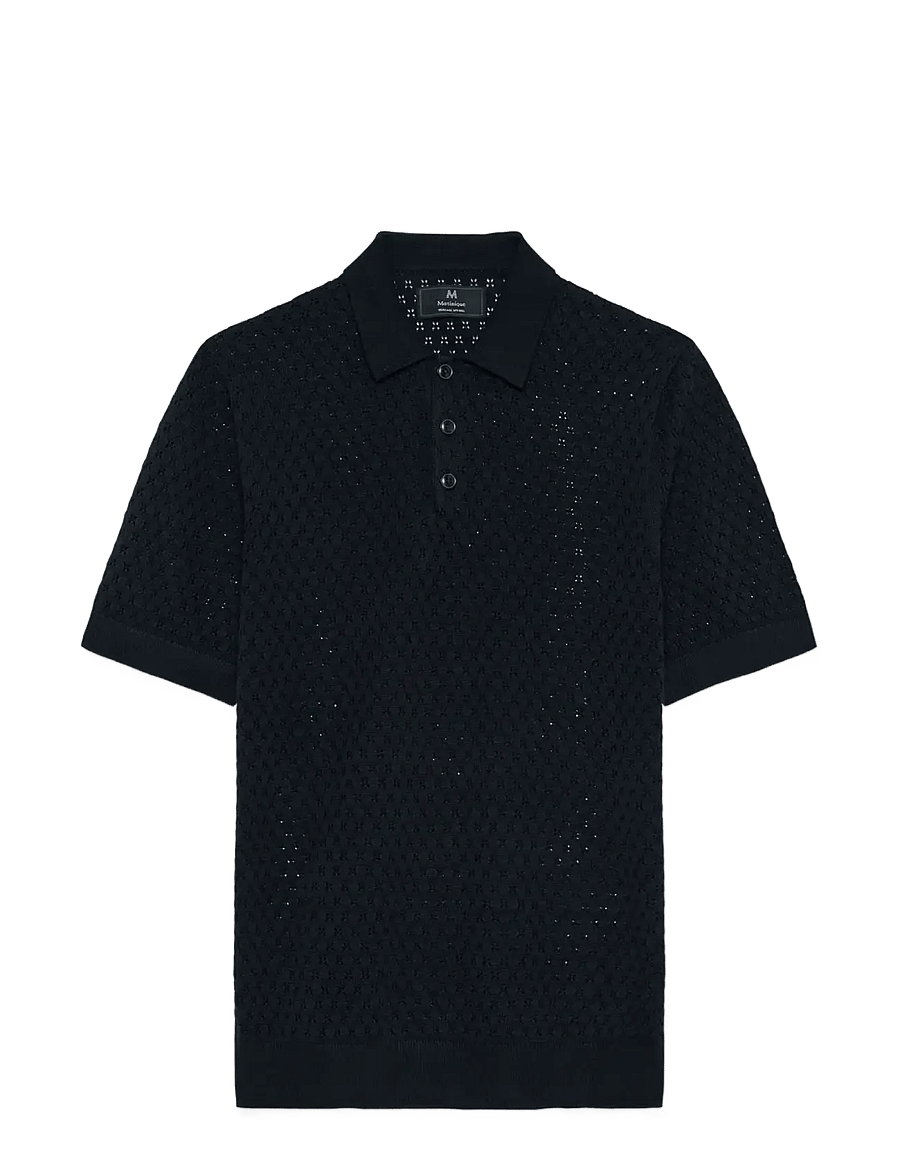 Matinique - MApolo BB Knit Heritage - knitted polos - dark navy - 1