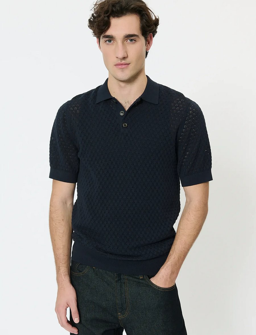 Matinique - MApolo BB Knit Heritage - knitted polos - dark navy - 0