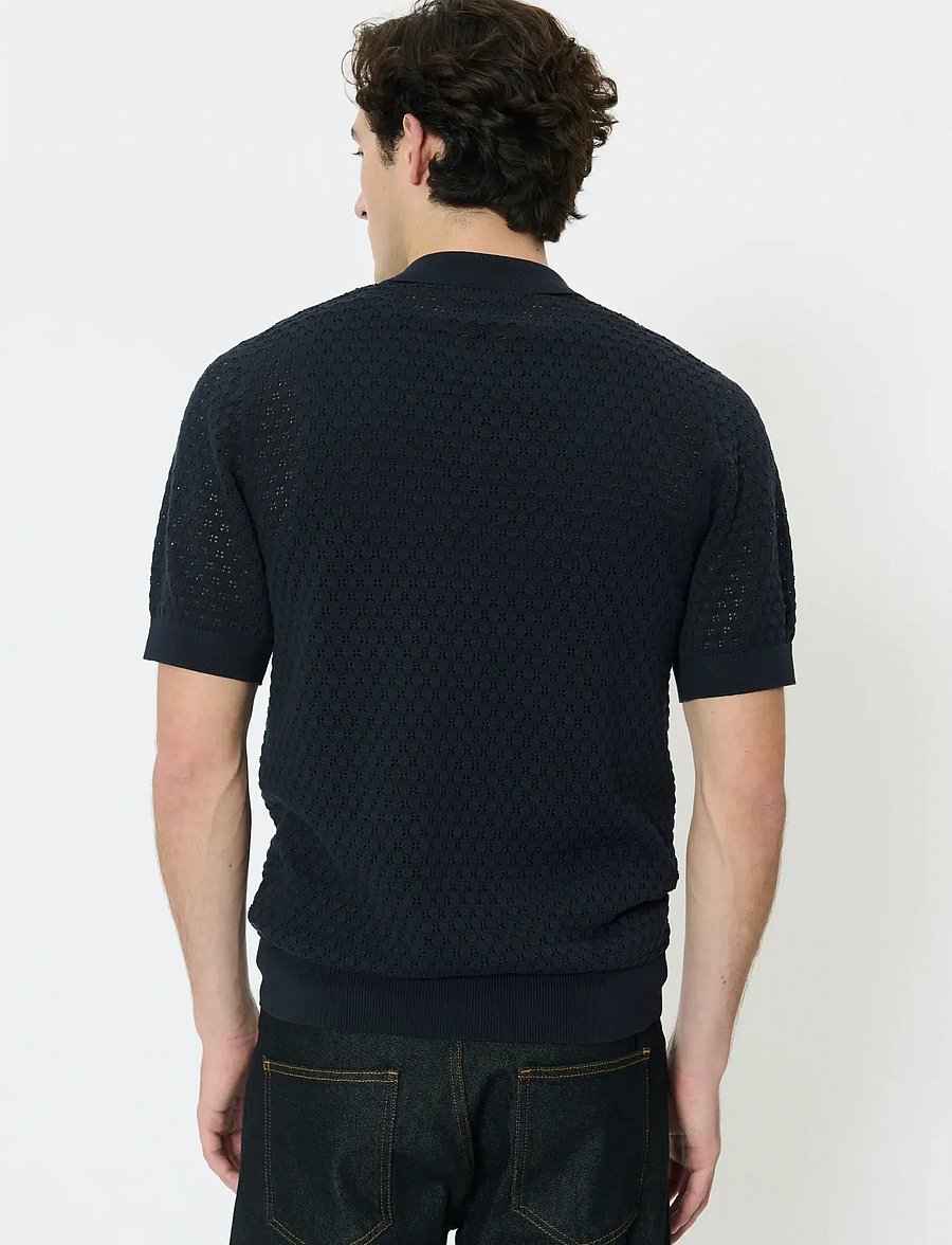 Matinique - MApolo BB Knit Heritage - knitted polos - dark navy - 3