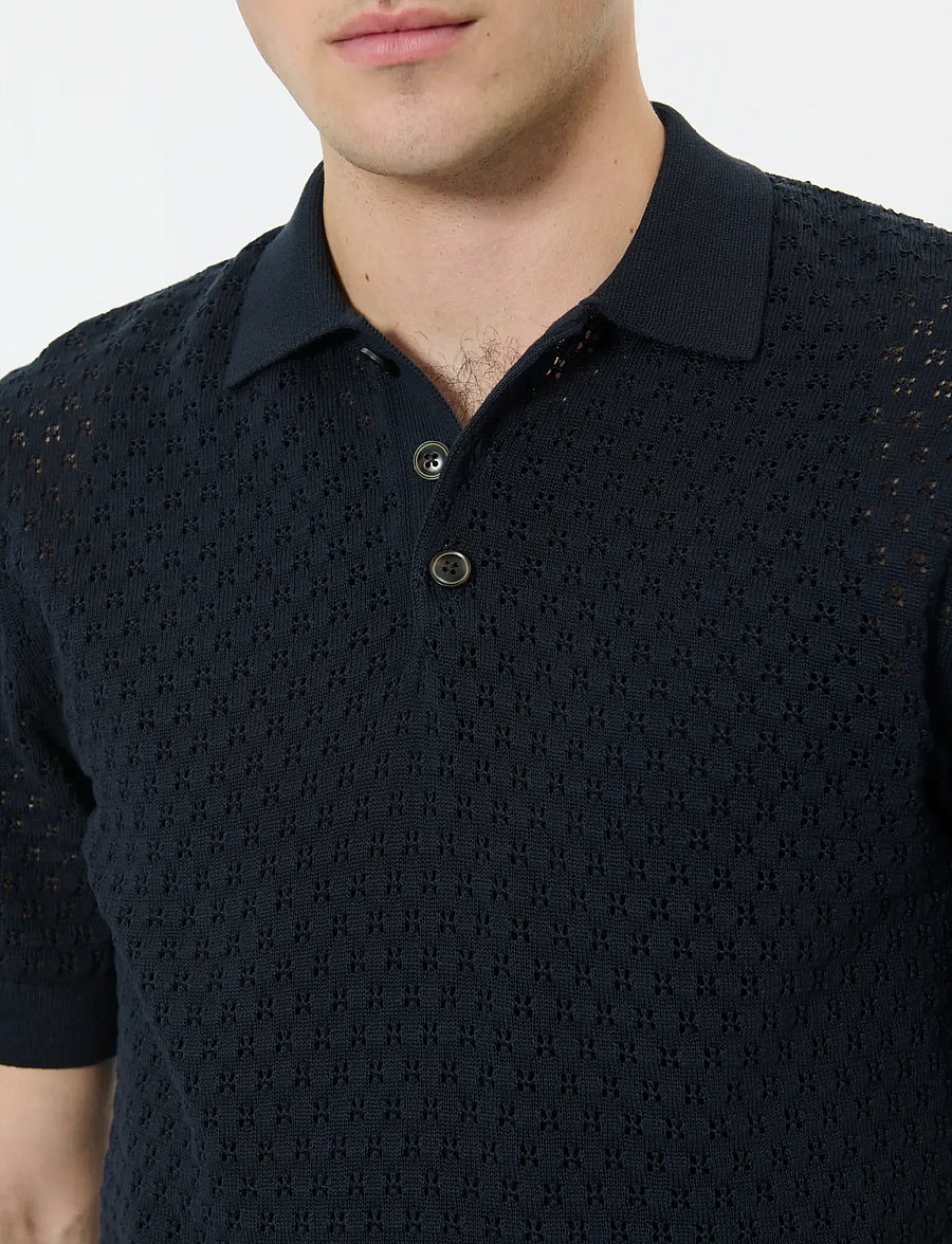 Matinique - MApolo BB Knit Heritage - knitted polos - dark navy - 5
