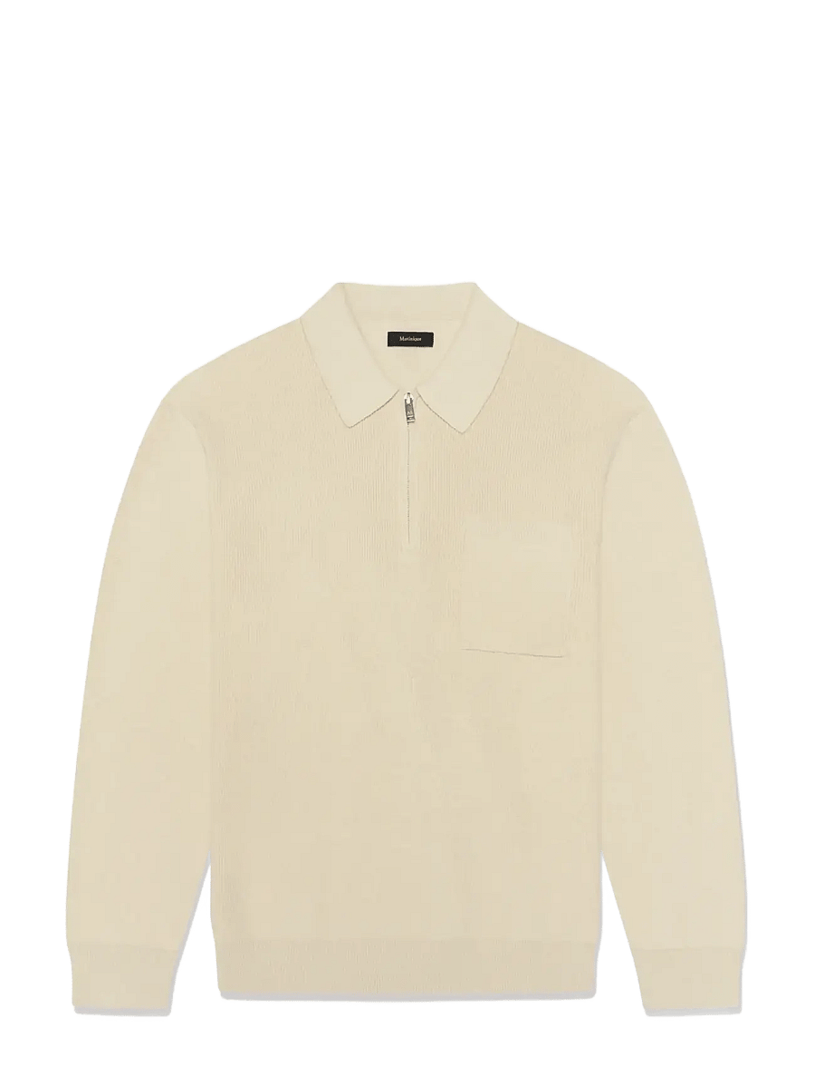 Matinique - MAtopio - pullover mit halbem reißverschluss - fog - 1