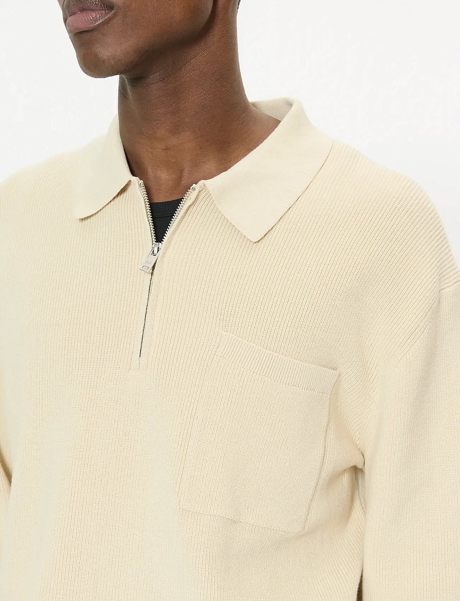 Matinique - MAtopio - pullover mit halbem reißverschluss - fog - 4