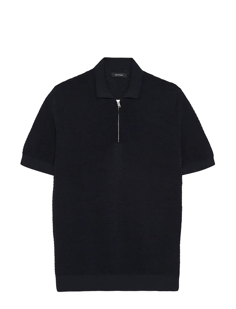 Matinique - MApolo Knit - gestrickte polohemden - dark navy - 1