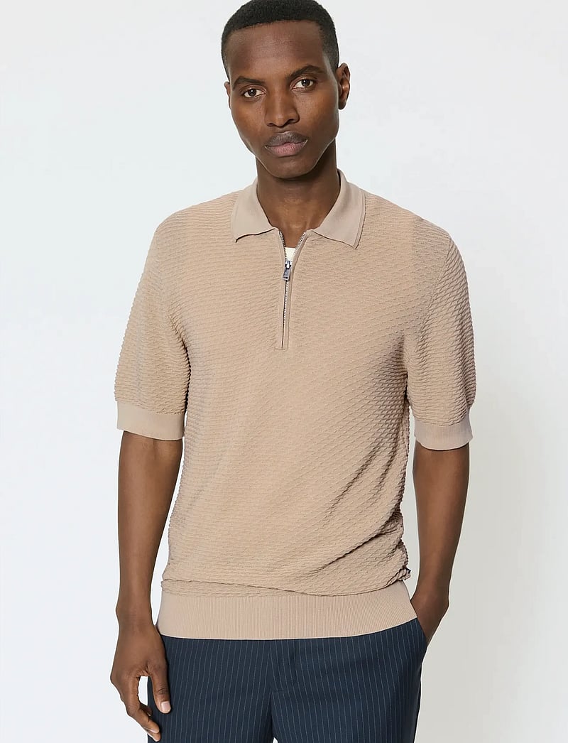 Matinique - MApolo Knit - knitted polos - fog - 0
