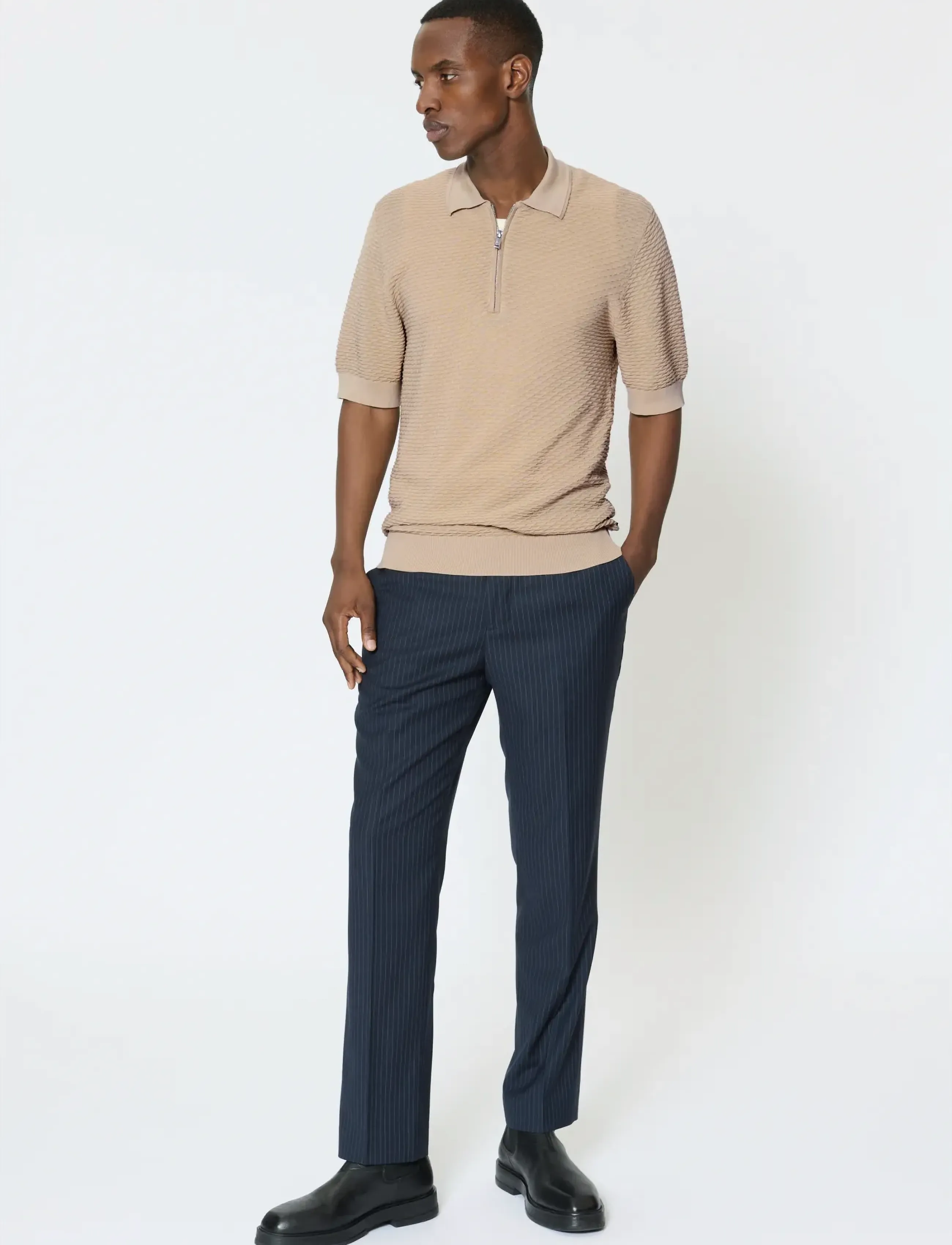 Matinique - MApolo Knit - kootud polosärgid - fog - 2
