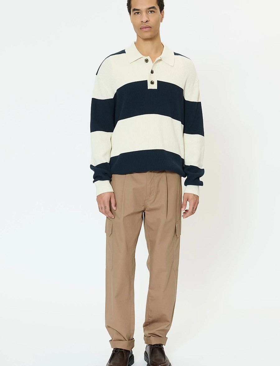 Matinique - MArugbo - langärmelige strick-polohemden - dark navy - 2