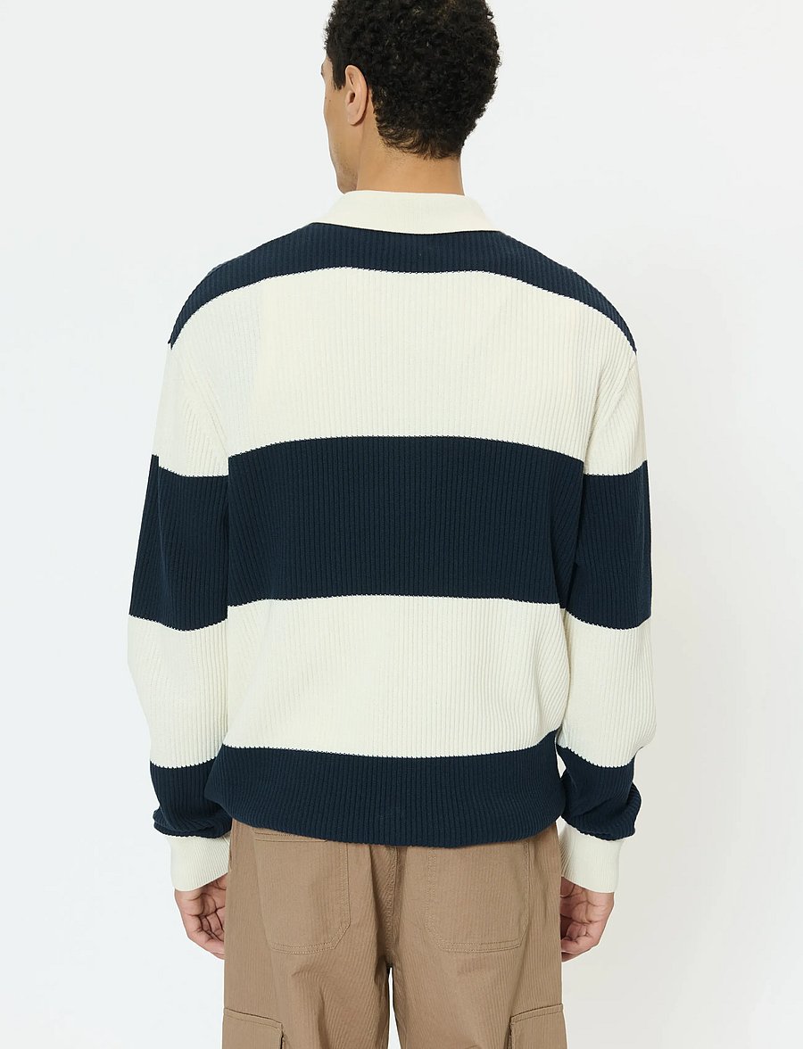 Matinique - MArugbo - langärmelige strick-polohemden - dark navy - 3