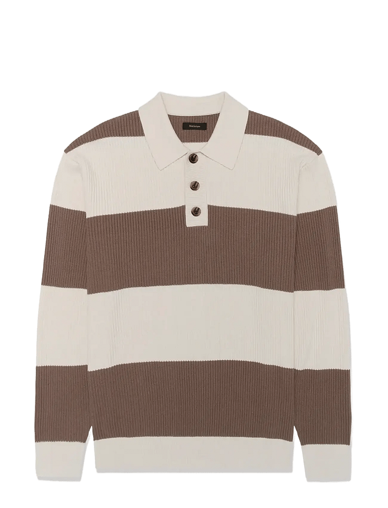 Matinique - MArugbo - gestrickte polohemden - caribou - 1