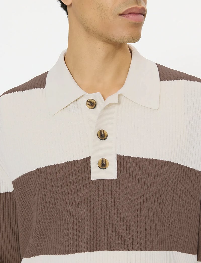 Matinique - MArugbo - gestrickte polohemden - caribou - 4