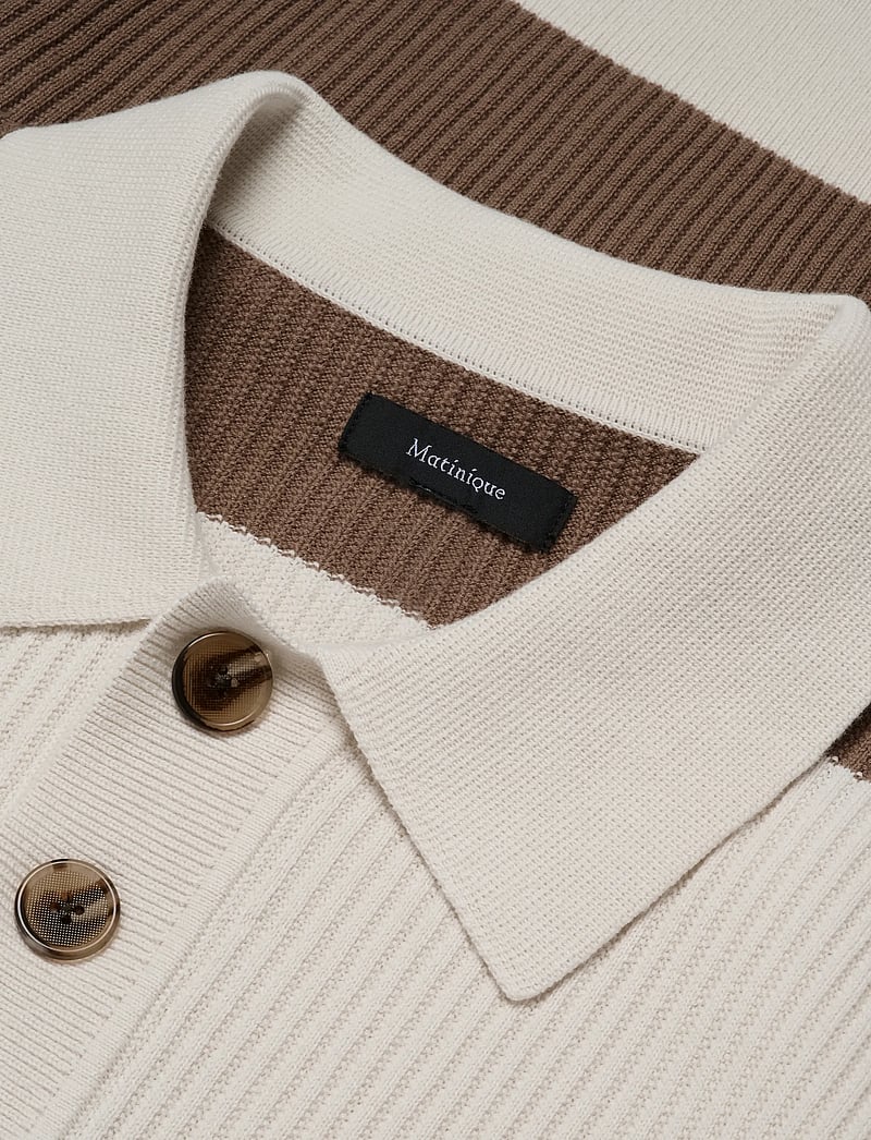 Matinique - MArugbo - gestrickte polohemden - caribou - 5