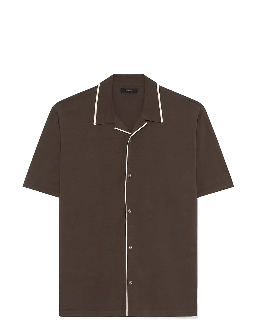 Matinique - MApolomin - kortærmede skjorter - chocolate brown - 1