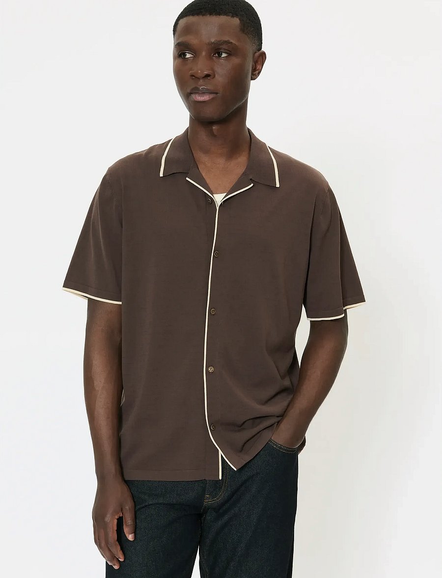 Matinique - MApolomin - kortærmede skjorter - chocolate brown - 0