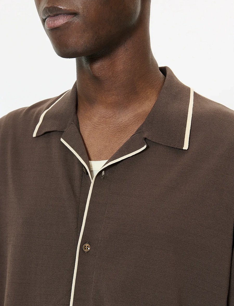 Matinique - MApolomin - kortærmede skjorter - chocolate brown - 4