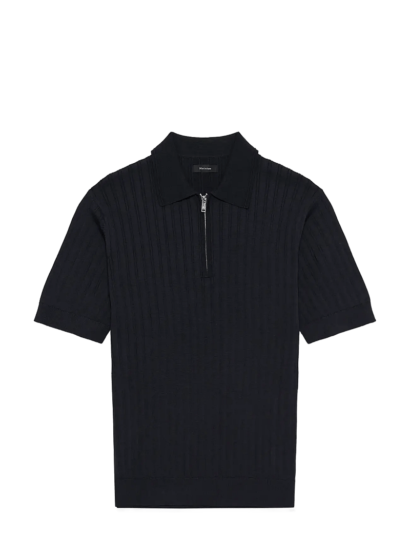 Matinique - MApolo Knit - gestrickte polohemden - dark navy - 1