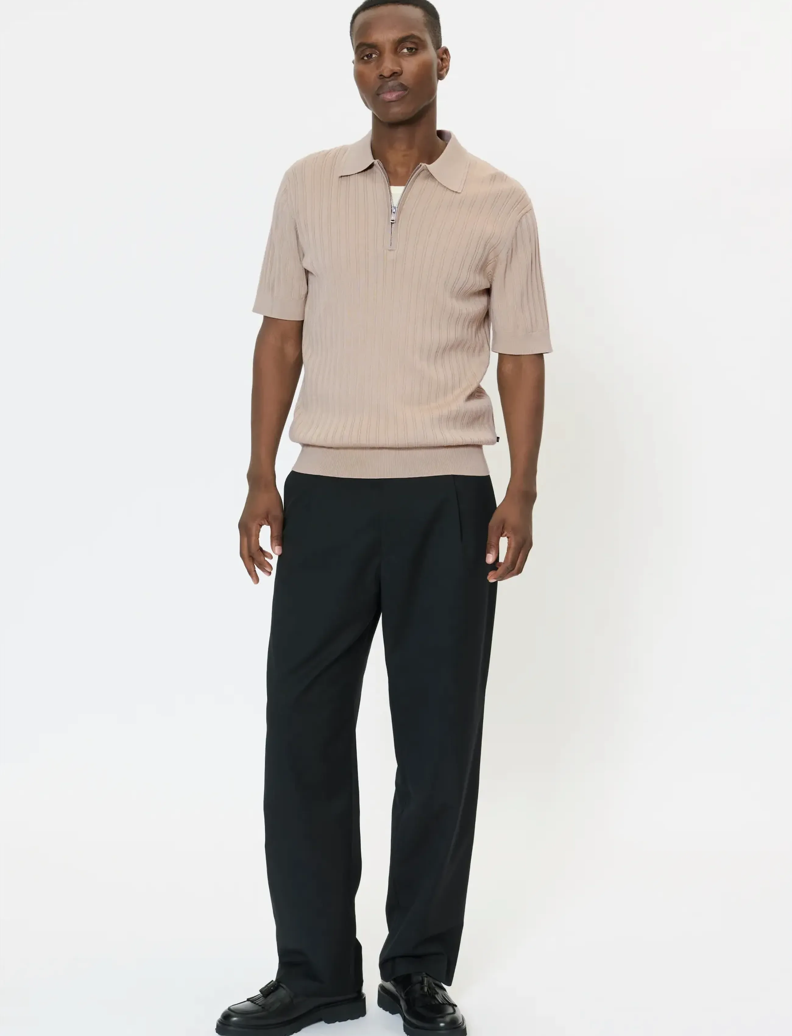 Matinique - MApolo Knit - kootud polosärgid - plaza taupe - 2