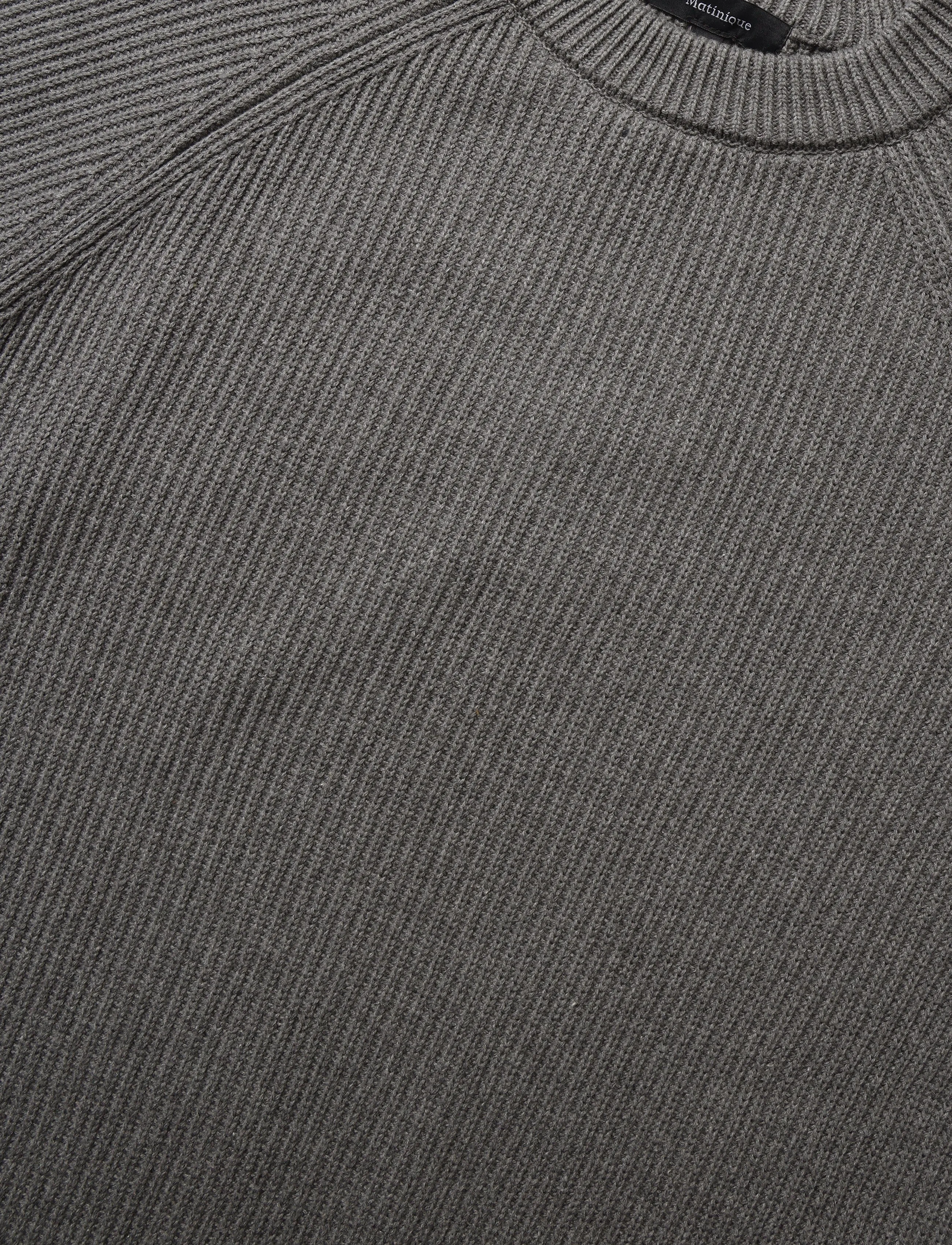 Matinique - MAhellson - round necks - medium grey melange - 3