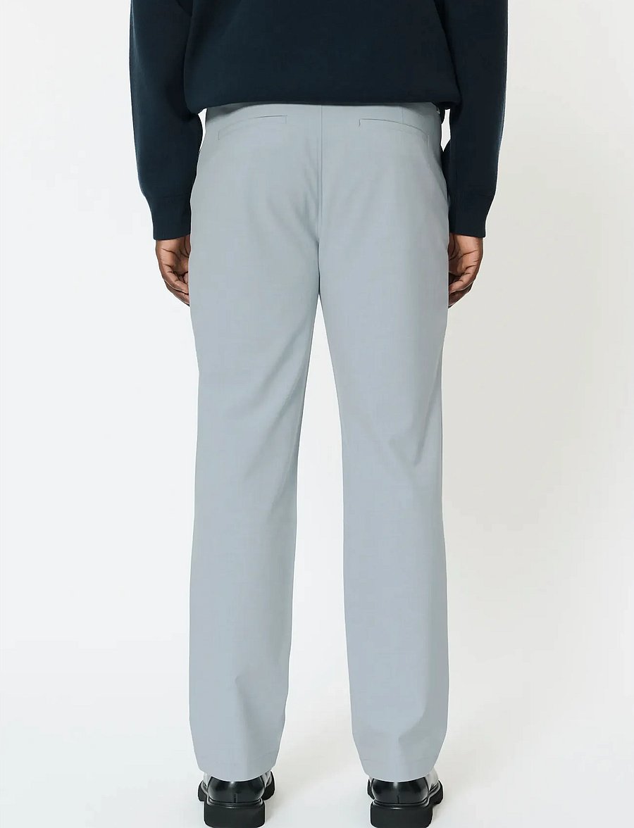 Matinique - MAwesley Casual - casual trousers - pearl blue melange - 4