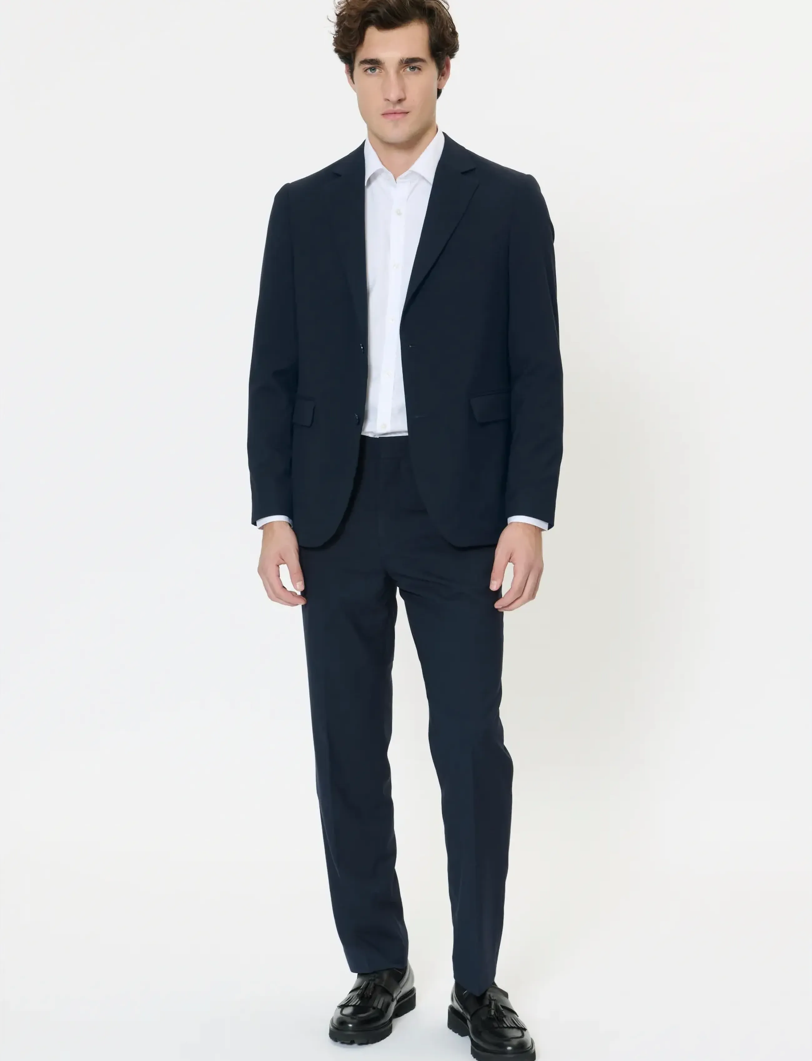 Matinique - MAwesley Pant - jakkesætsbukser - dark navy - 3