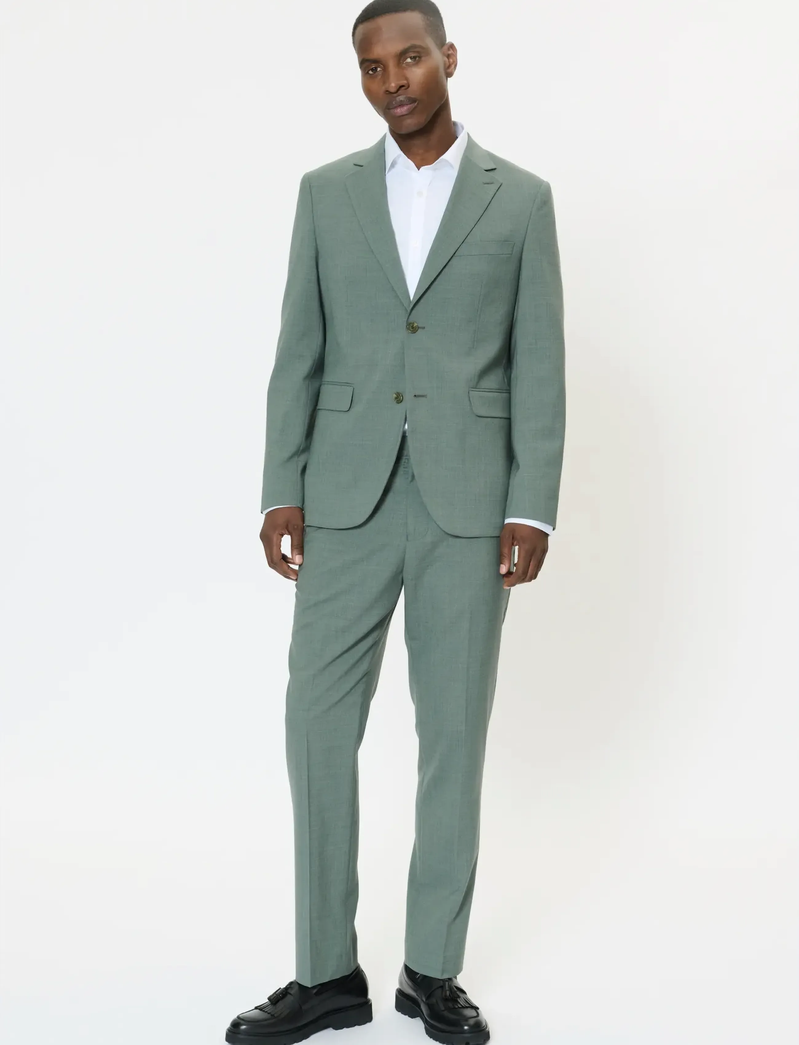 Matinique - MAwesley Pant - Ülikonnapüksid - sea spray - 2
