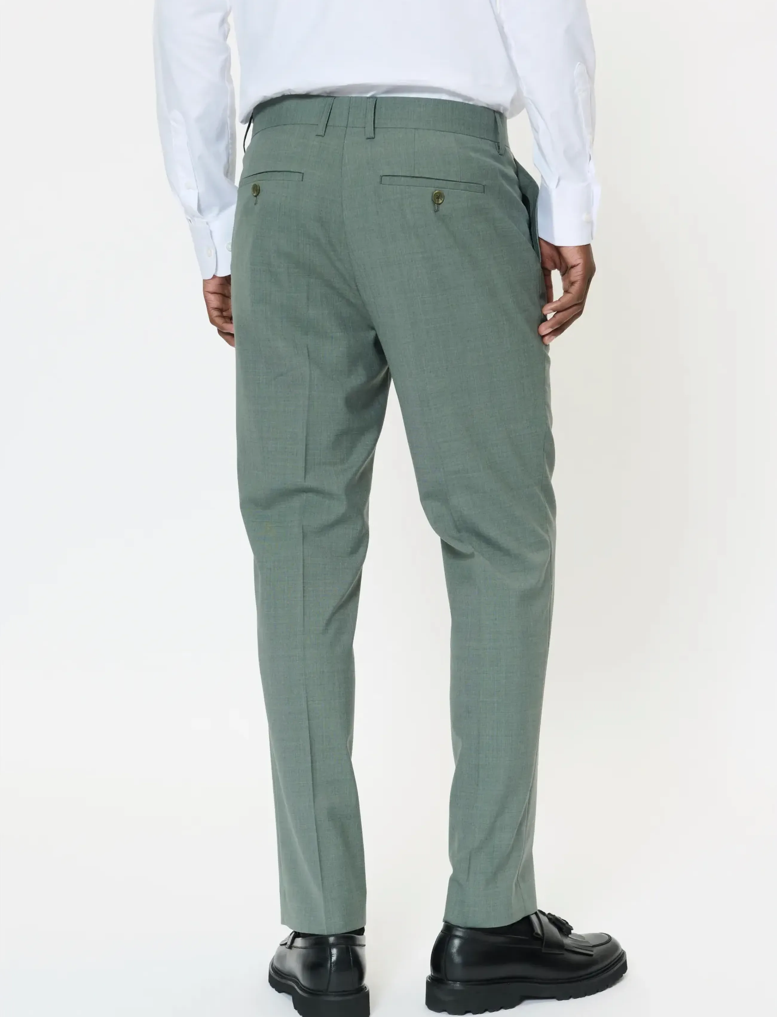 Matinique - MAwesley Pant - Ülikonnapüksid - sea spray - 3