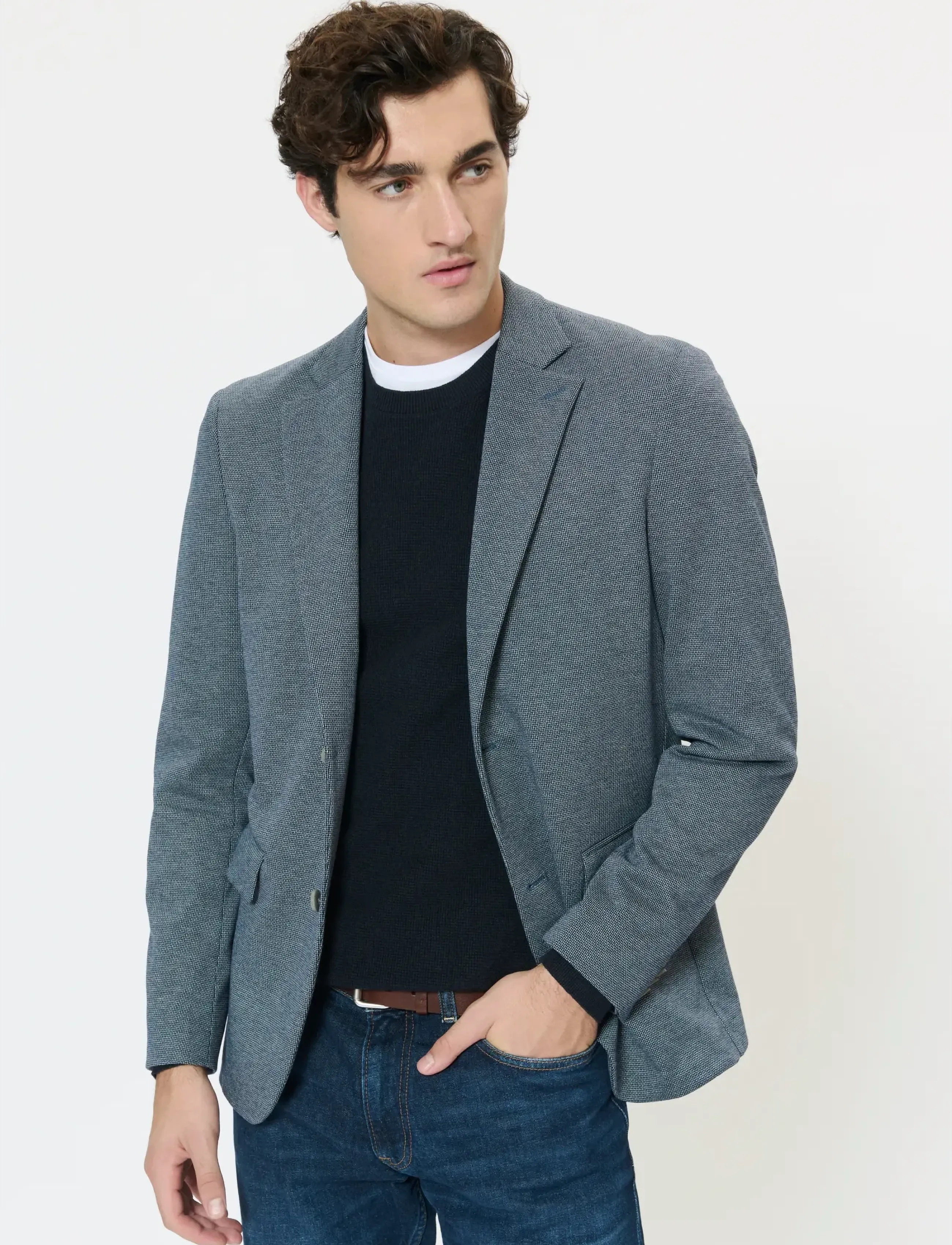 Matinique Macharles Jersey, Mænd, Jersey Blazer, Navy, Str: 46