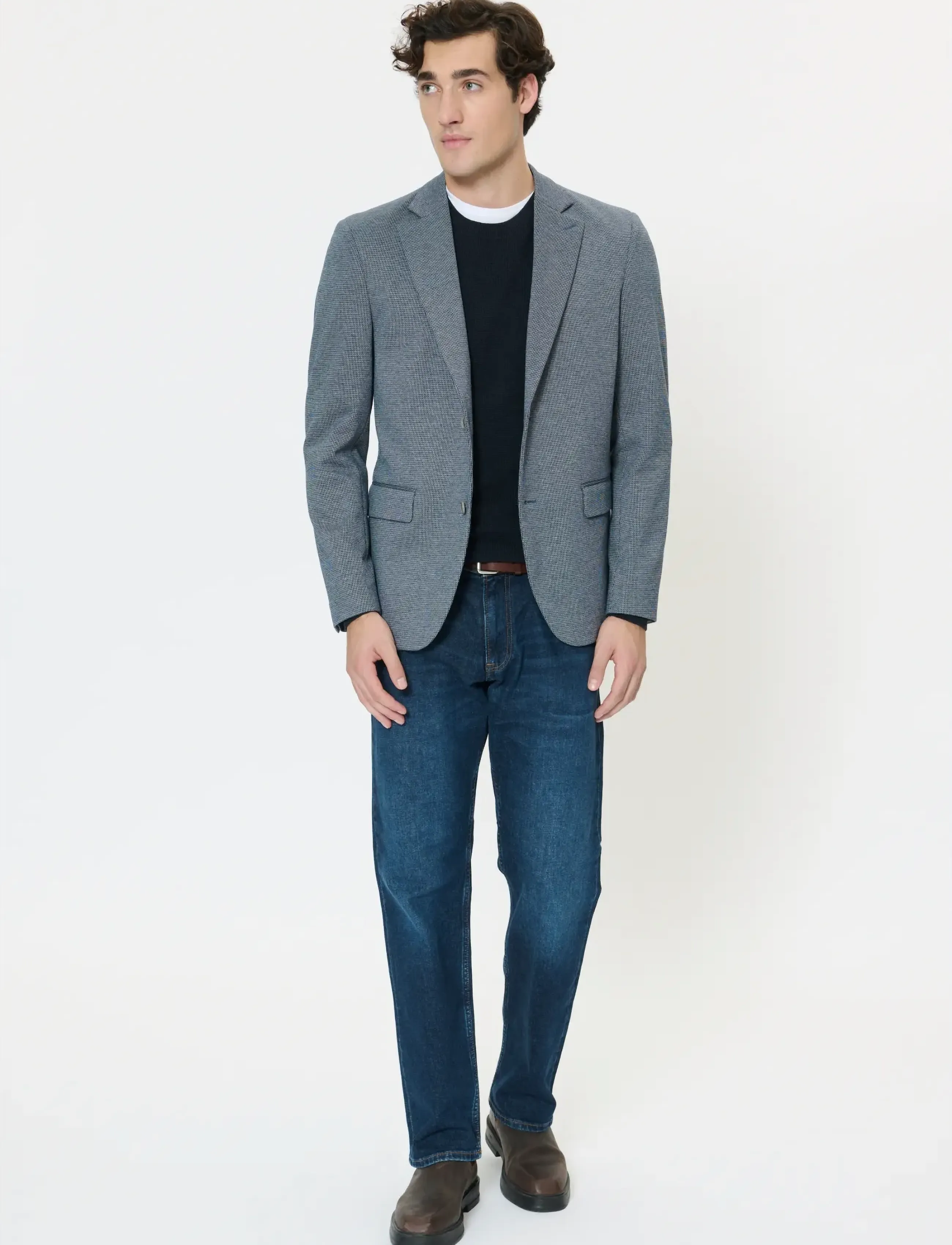 Matinique - MAcharles Jersey - enkeltradede blazere - dark navy - 2