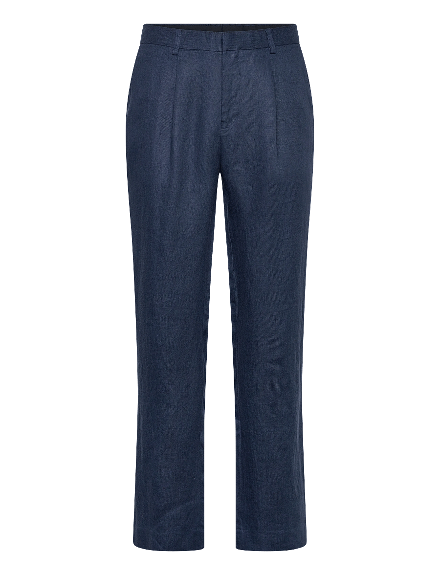 Matinique - MAweller Pant - lininės kelnės - dark navy - 1