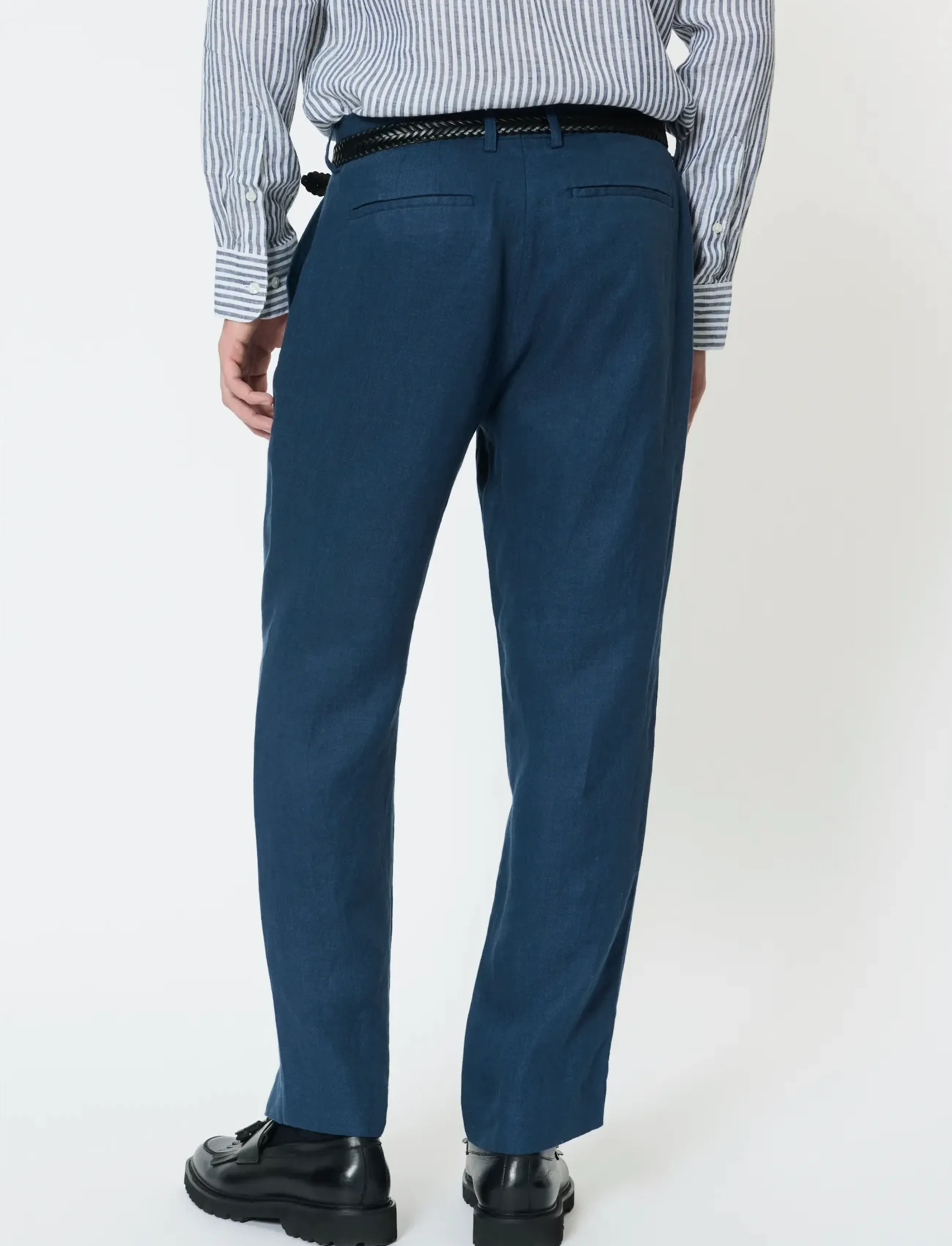 Matinique - MAweller Pant - hørbukser - dark navy - 3