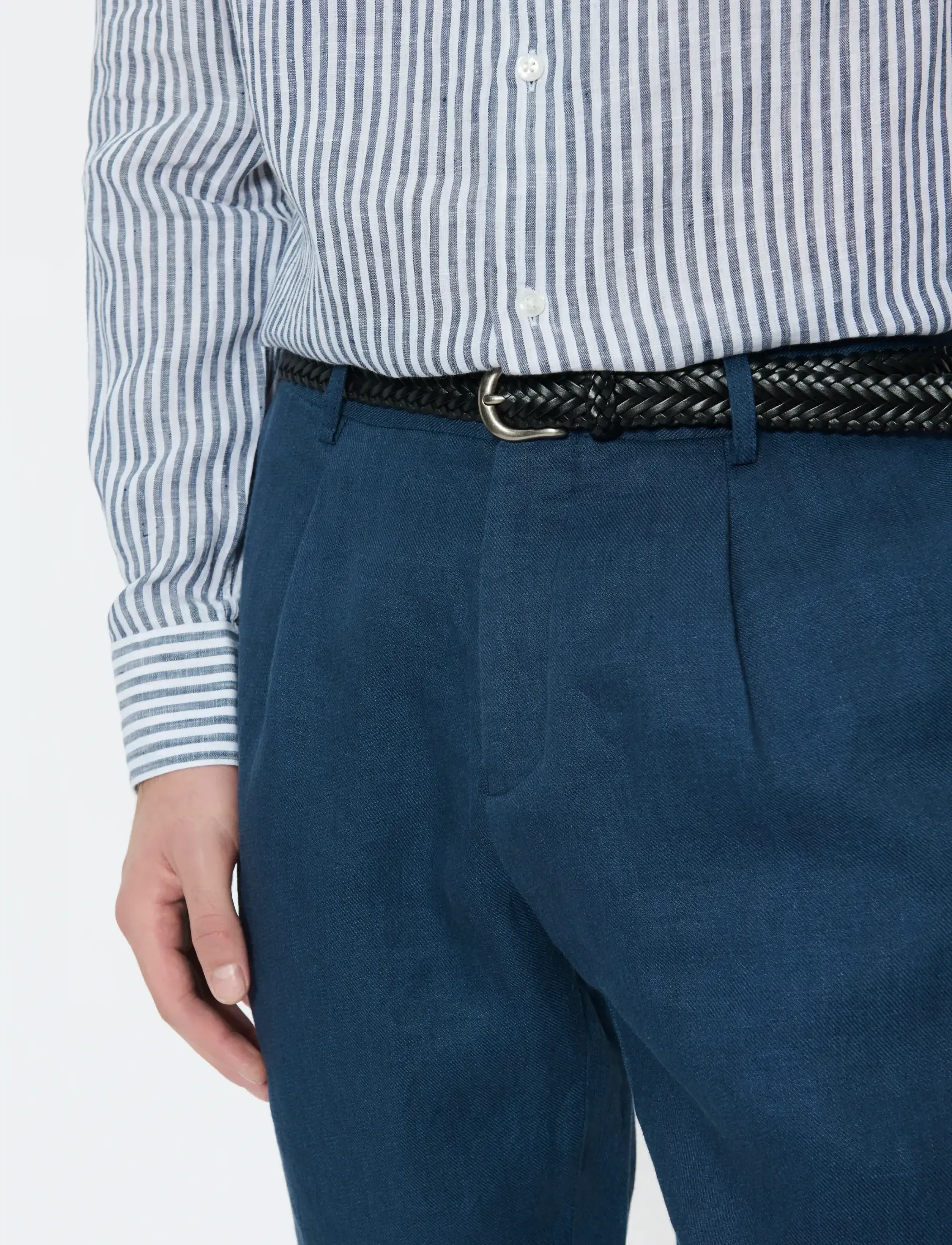 Matinique - MAweller Pant - hørbukser - dark navy - 5