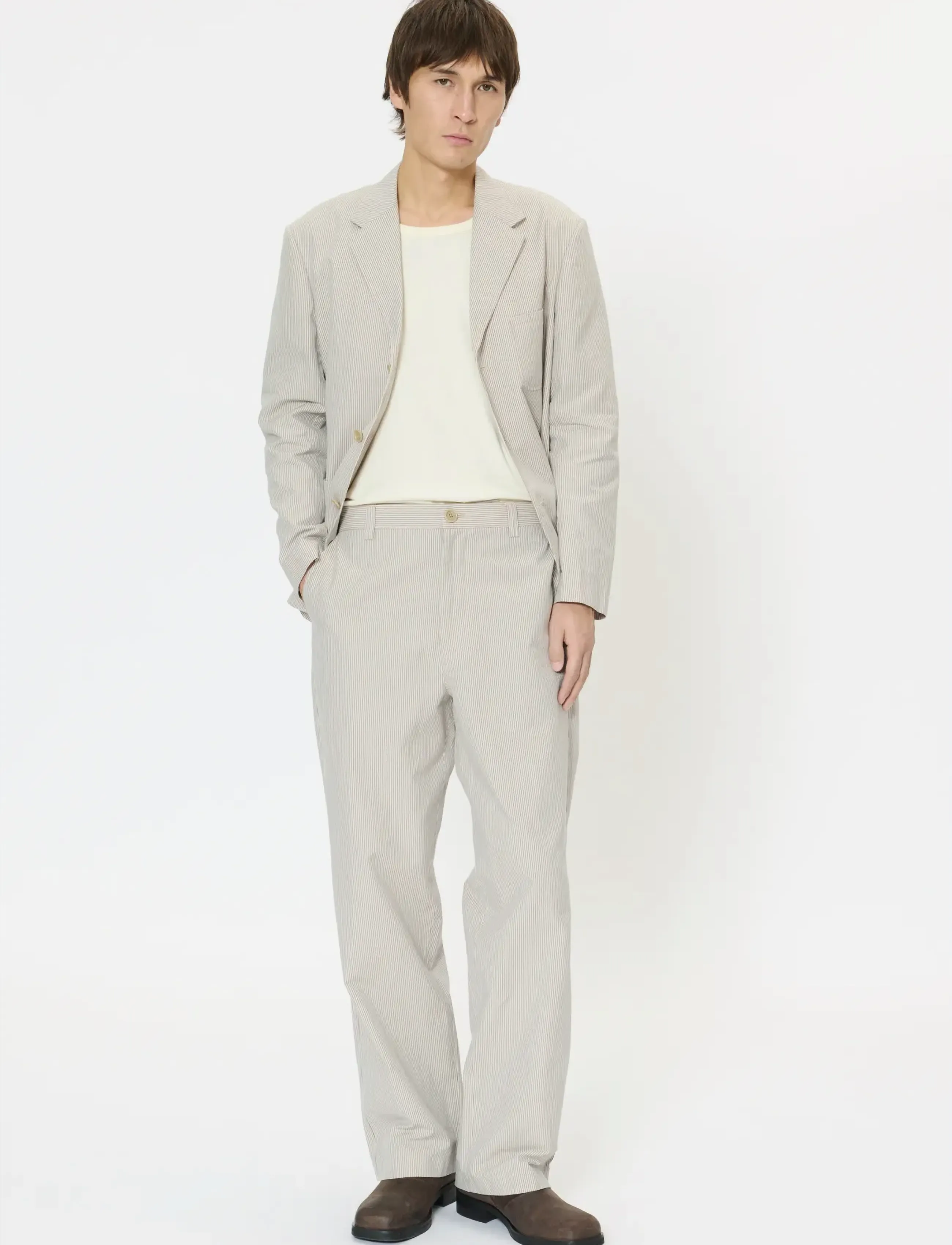 Matinique - MAchino Pant 73 - leinenhosen - off white - 2