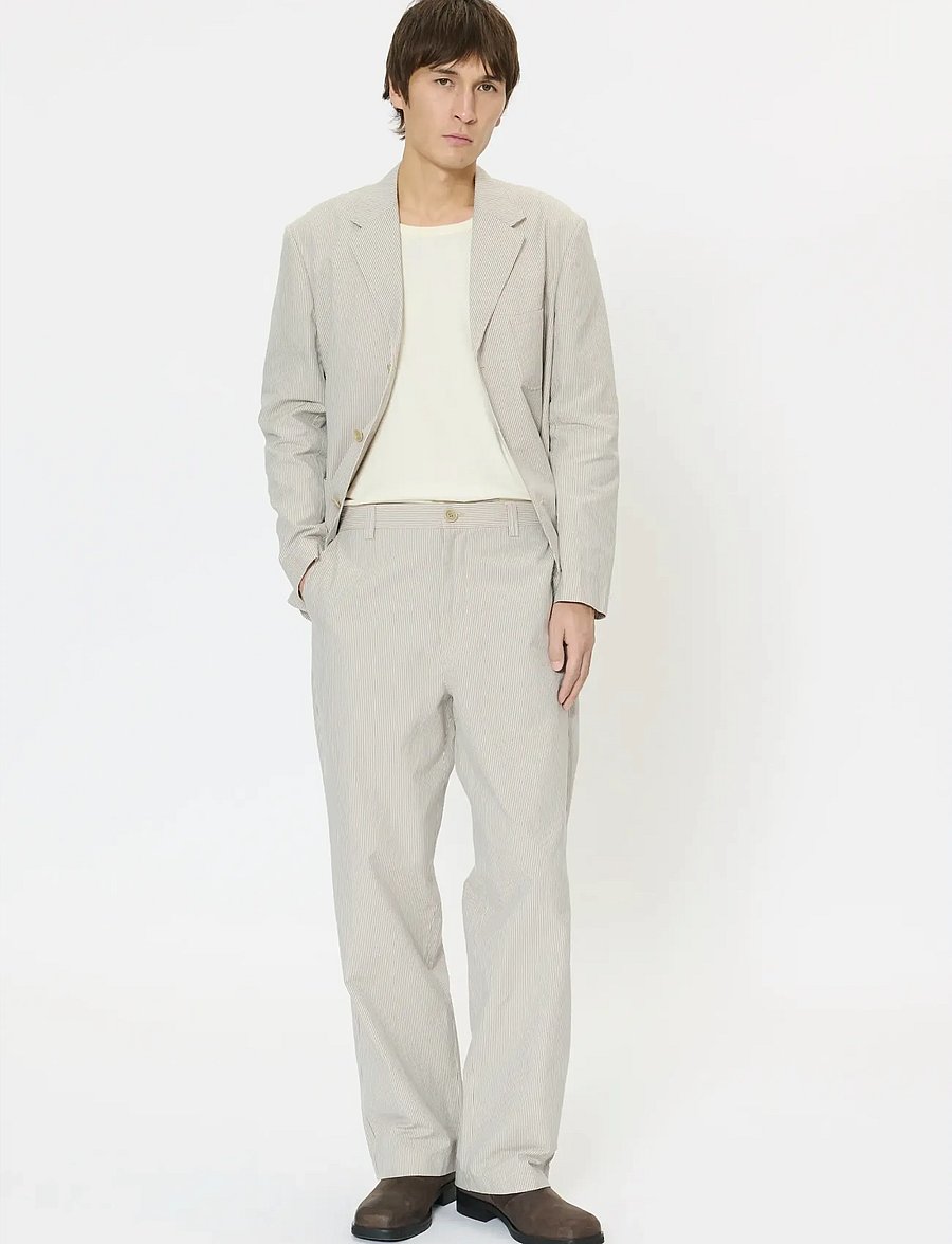 Matinique - MAchino Pant 73 - linnebyxor - off white - 2
