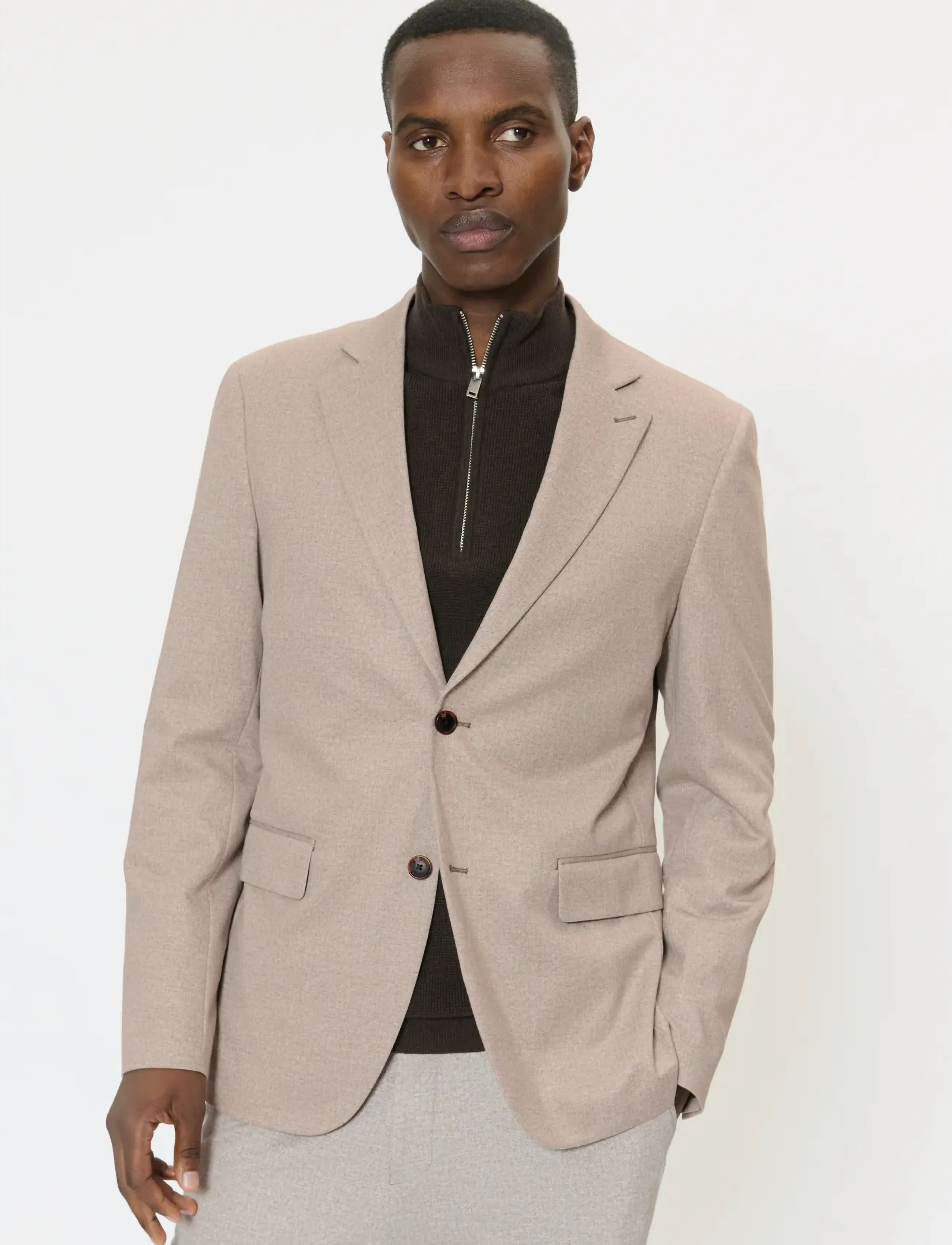 Matinique Macharles Jersey, Mænd, Jersey Blazer, Beige, Str: 48
