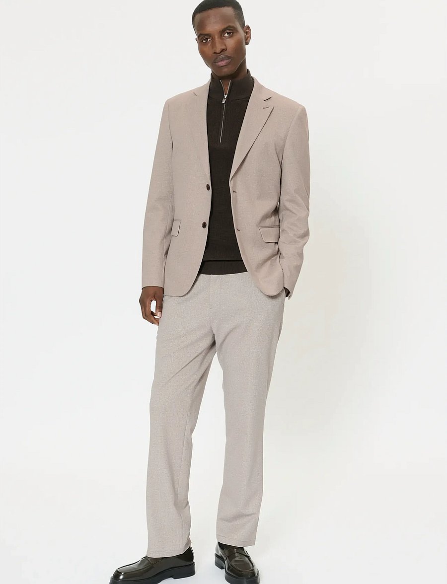 Matinique - MAcharles Jersey - single breasted blazers - caribou - 2