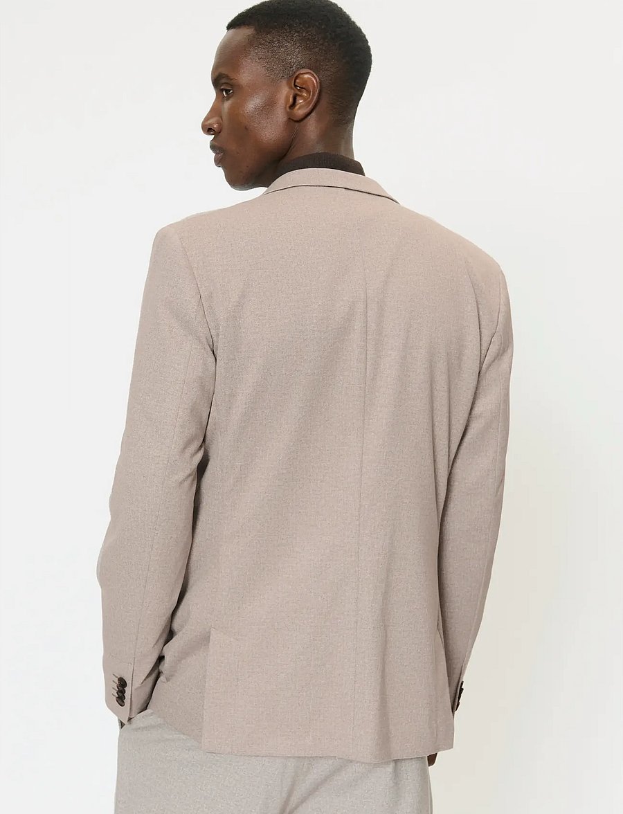 Matinique - MAcharles Jersey - single breasted blazers - caribou - 3