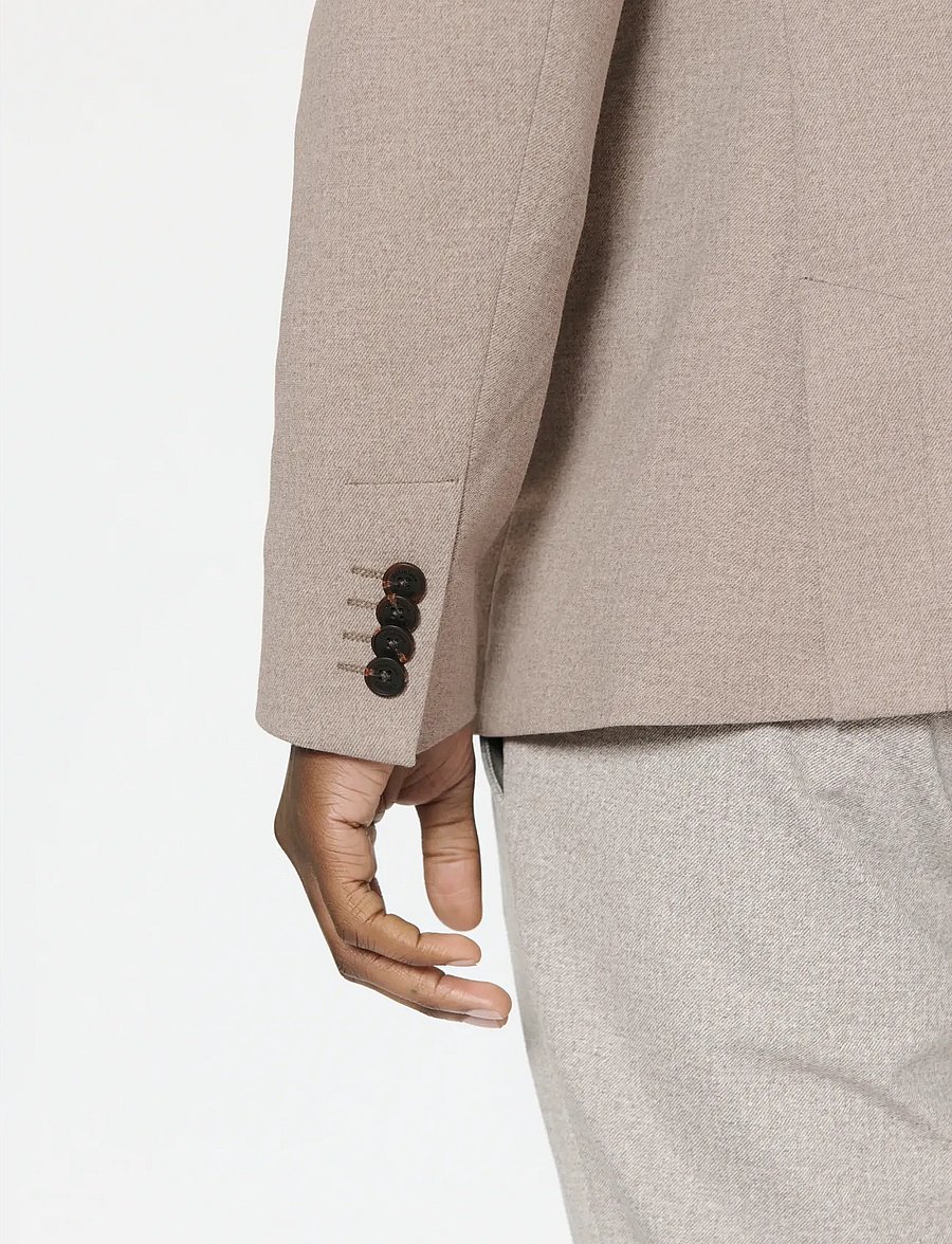 Matinique - MAcharles Jersey - single breasted blazers - caribou - 4