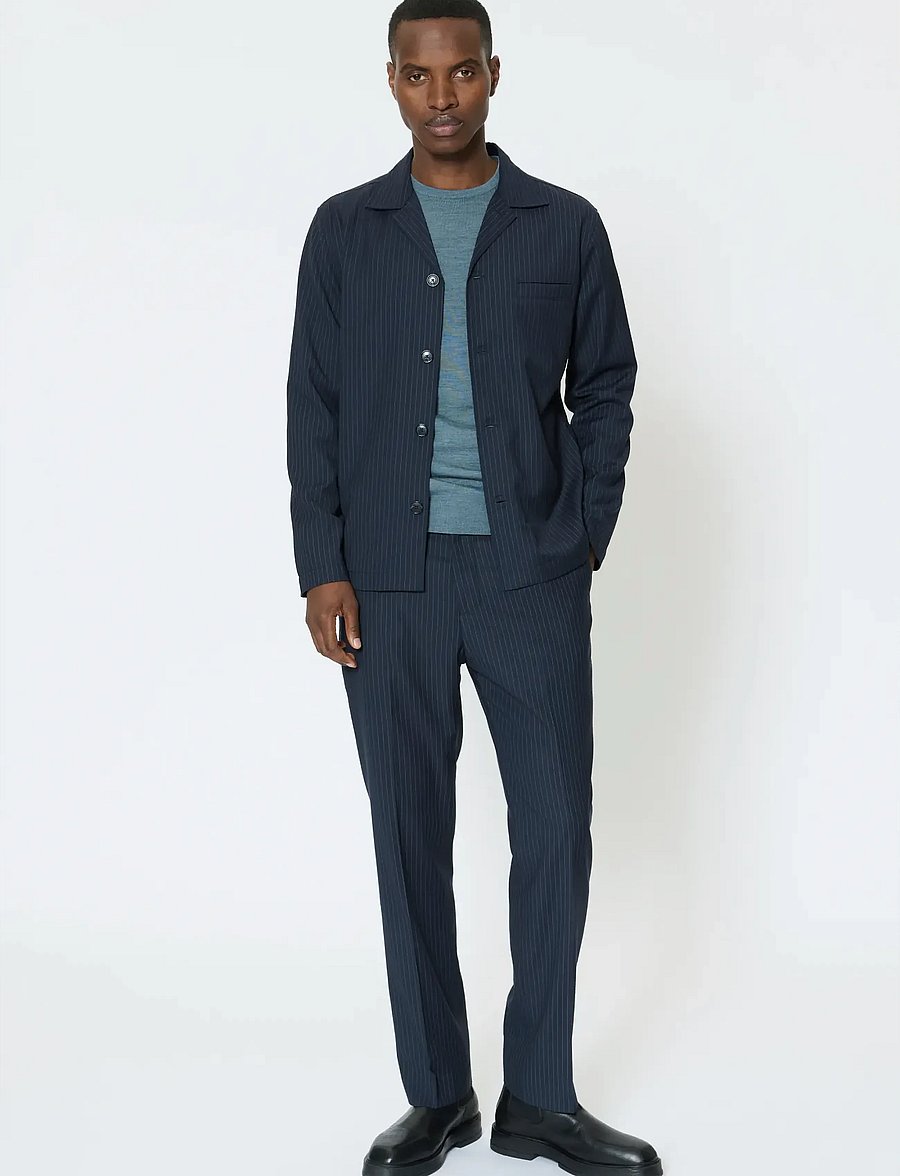 Matinique - MAlanden V - shop by occasion - navy pinstripe - 3