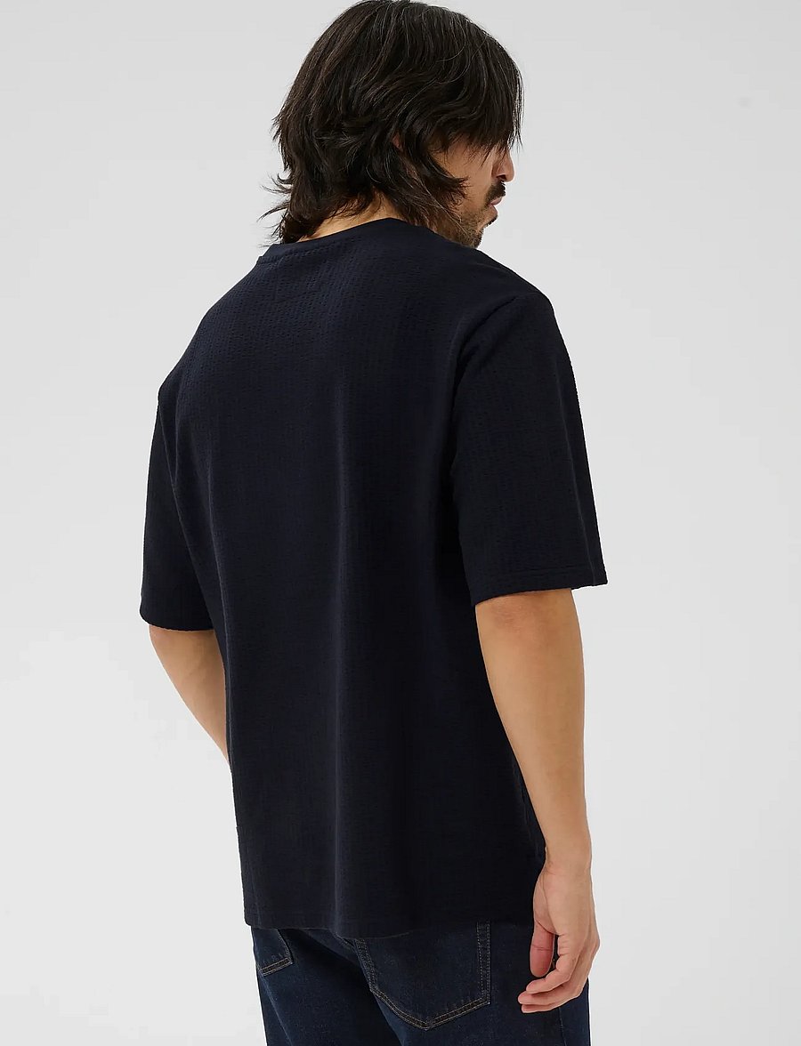 Matinique - MAkai Crew - kortærmede t-shirts - dark navy - 3