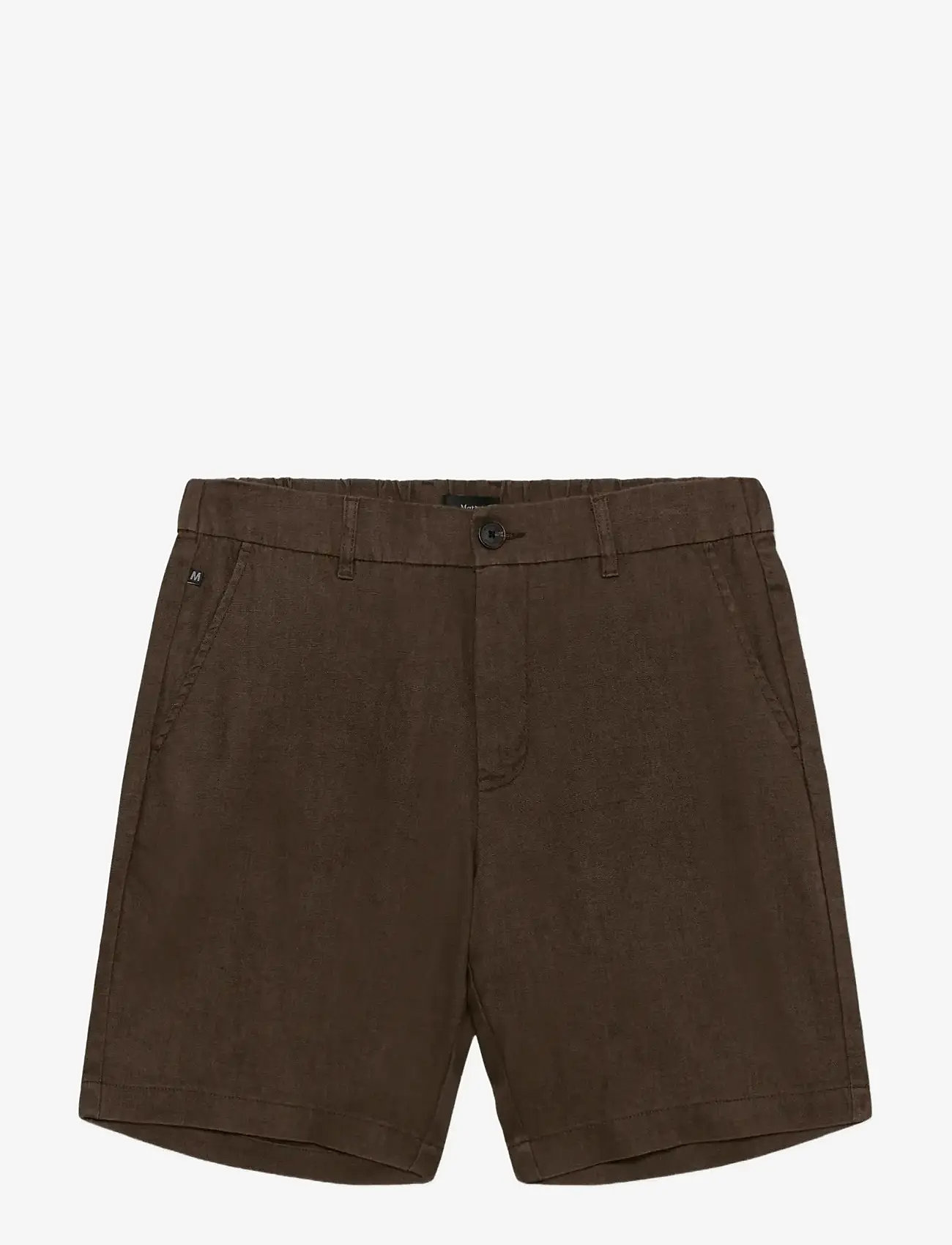 Matinique - MAharlow Short - hørshorts - chocolate brown - 0