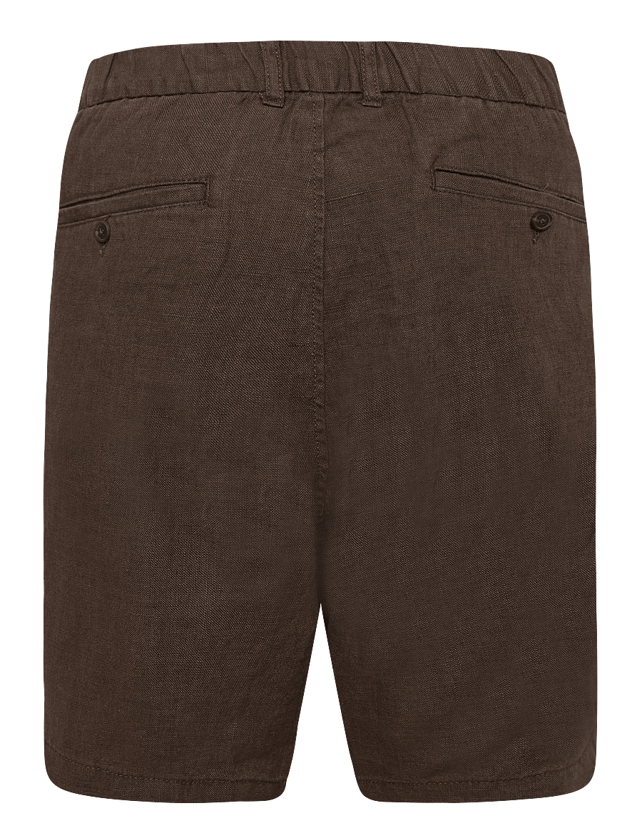 Matinique - MAharlow Short - linneshorts - chocolate brown - 1