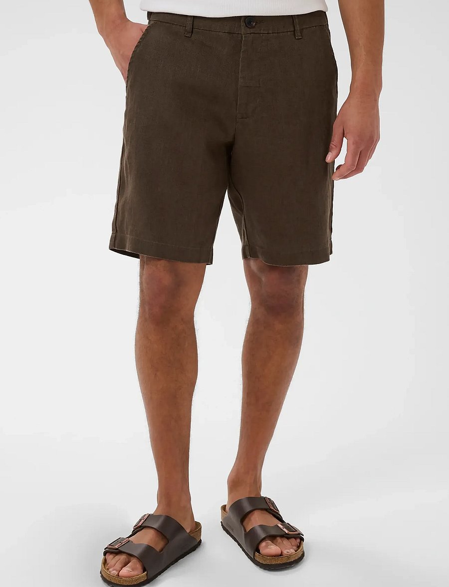 Matinique - MAharlow Short - linneshorts - chocolate brown - 2