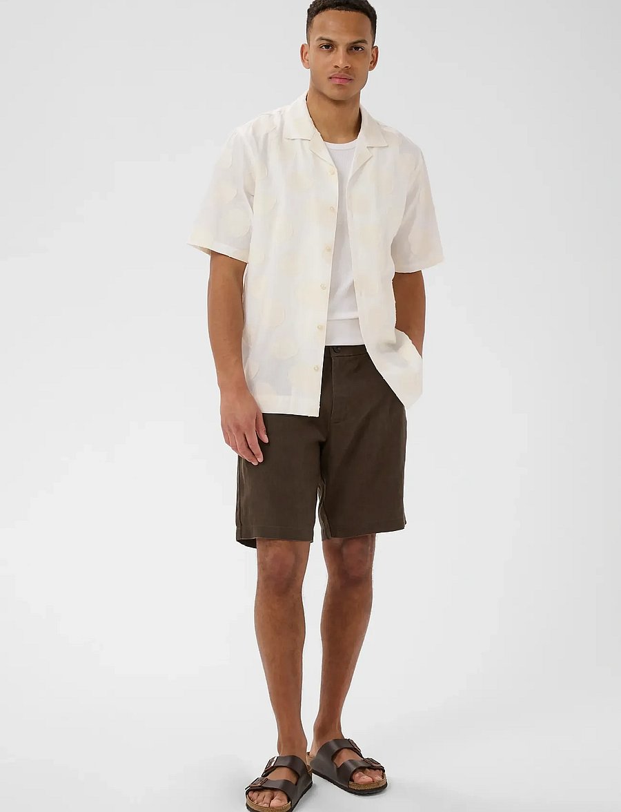 Matinique - MAharlow Short - linneshorts - chocolate brown - 3