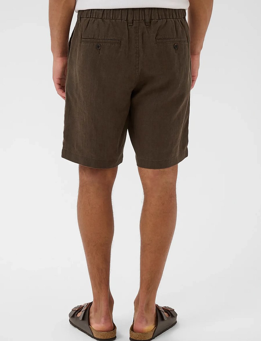 Matinique - MAharlow Short - linneshorts - chocolate brown - 4