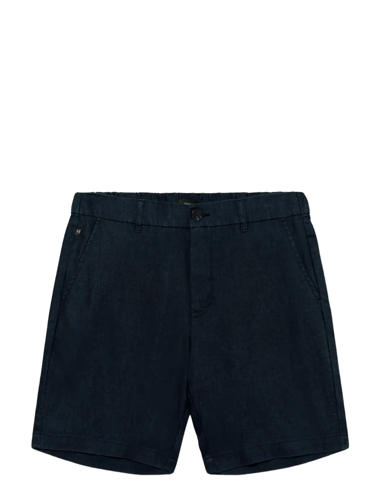 Matinique MAharlow Short - Linen shorts - DARK NAVY / black