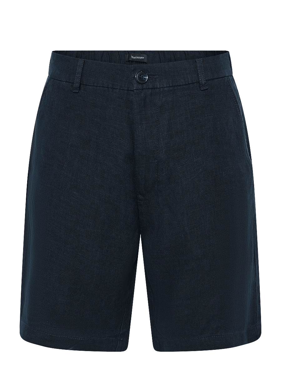 Matinique - MAharlow Short - linased lühikesed püksid - dark navy - 1