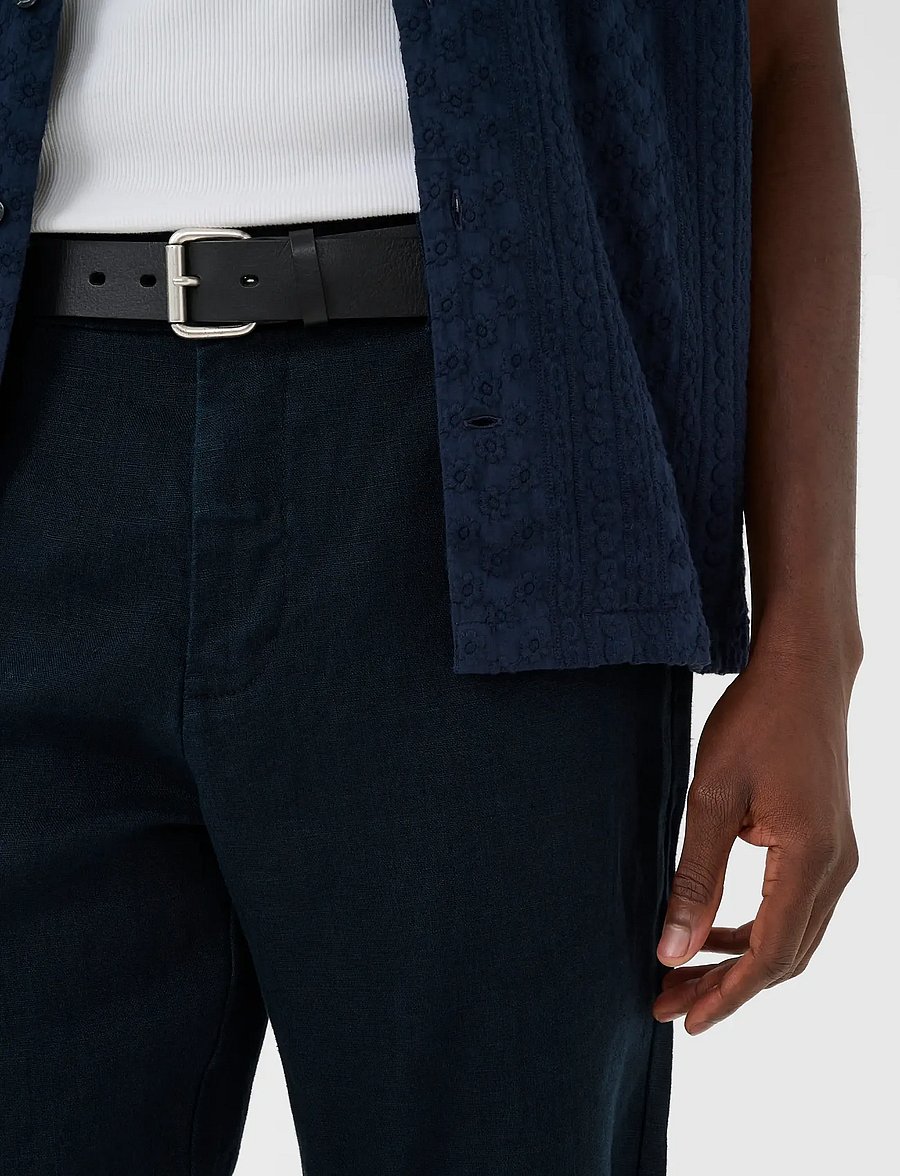 Matinique - MAharlow Short - linased lühikesed püksid - dark navy - 3