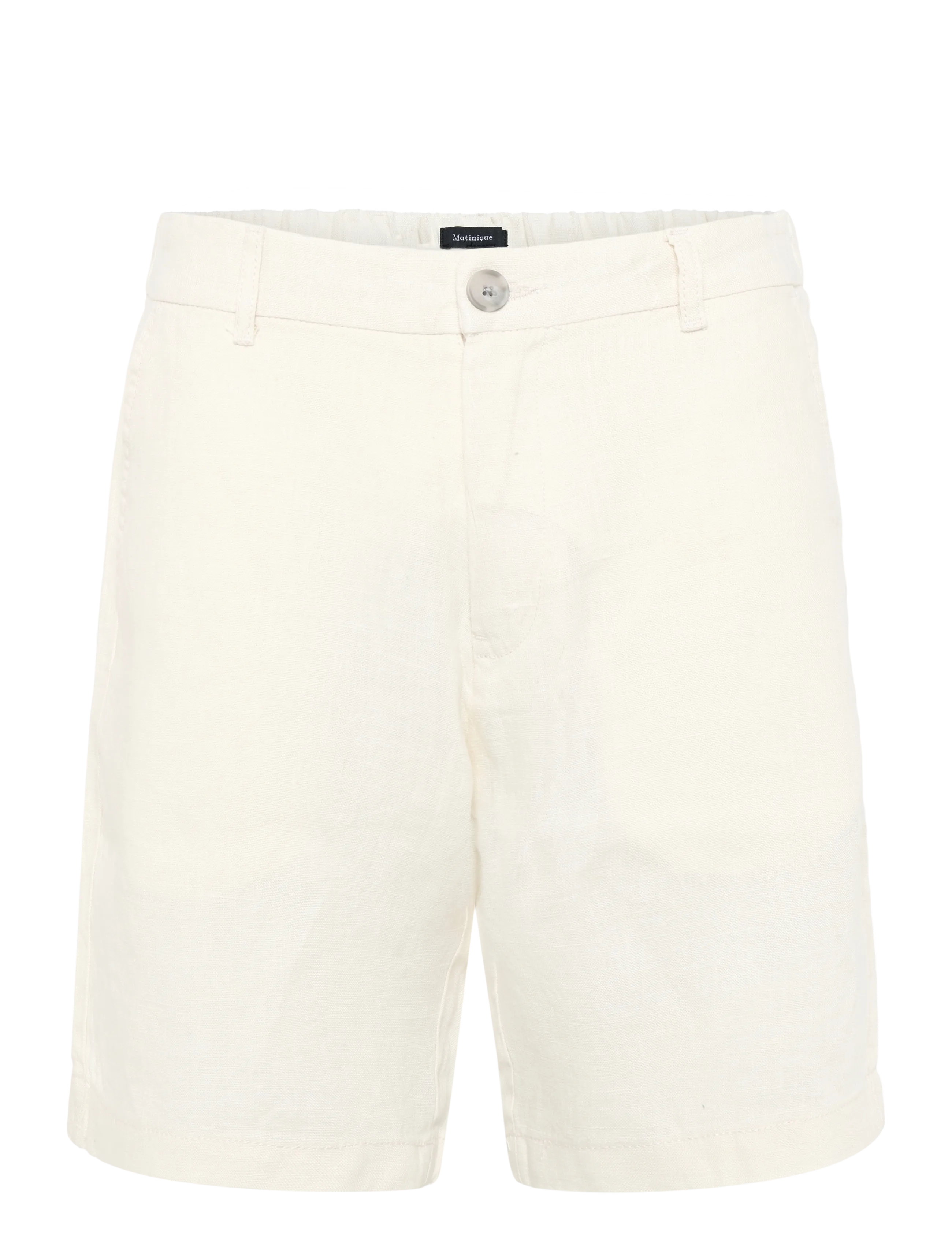 Matinique Maharlow Short, 35, Cream, Shorts > Linen Shorts, Herre