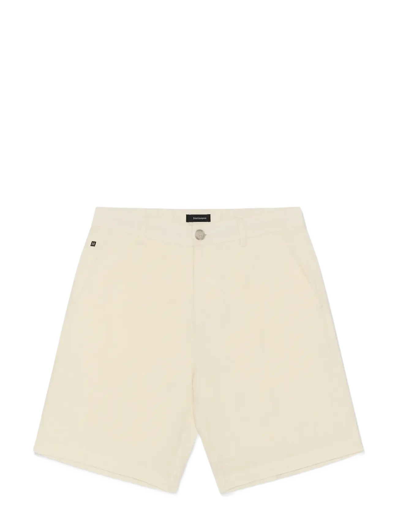 Matinique MAharlow Short - Linen shorts - EGGNOG / cream