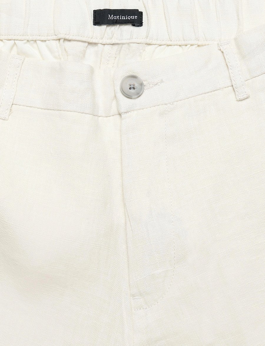 Matinique - MAharlow Short - linased lühikesed püksid - eggnog - 2